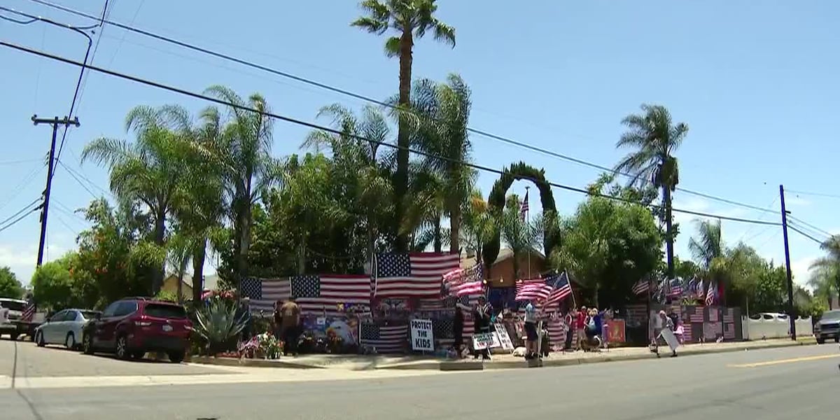 Veteran known for political yard display dies after attack outside his home, police say